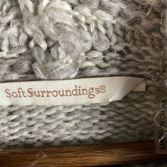 SOFT SURROUNDINGS Wool Alpaca Blend Cowl Sweater - Picture 2 of 6